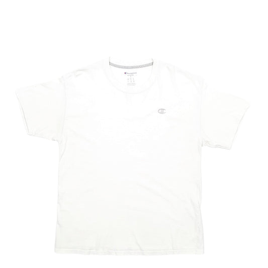 Mens White Champion Short Sleeve T Shirt