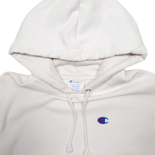 Mens White Champion Hoodie Jumper