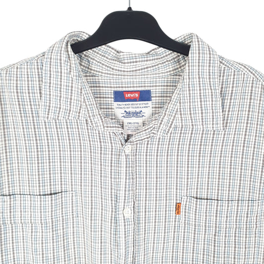 Mens White Levis Vintage Orange Tab Short Sleeve Shirt