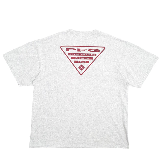 Mens Grey Columbia Sportswear PFG Fishing Short Sleeve T Shirt
