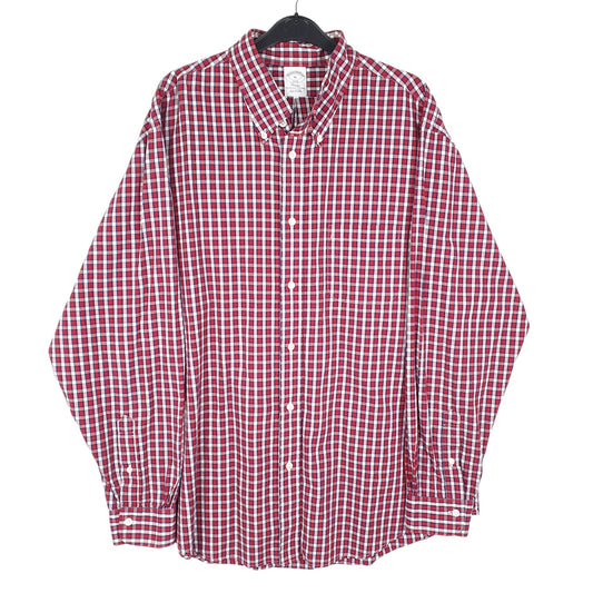 Mens Red Brooks Brothers Regent Long Sleeve Shirt