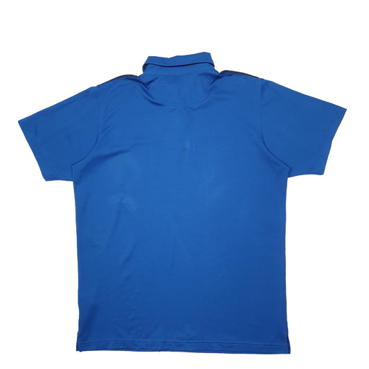 Mens Blue Columbia Short Sleeve Polo Shirt
