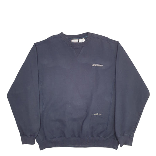 Mens Navy Reebok Crewneck Jumper