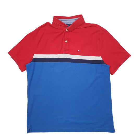 Mens Blue Tommy Hilfiger Short Sleeve Polo Shirt