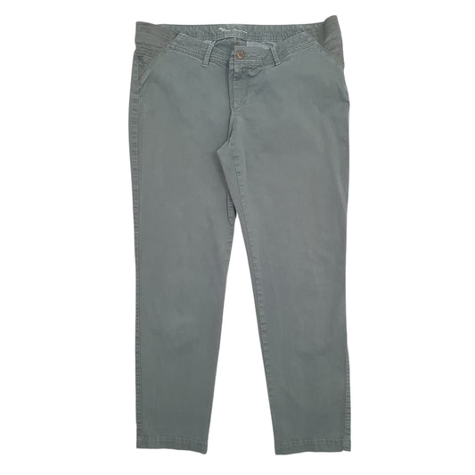Womens Green Gap Maternity Chino Trousers