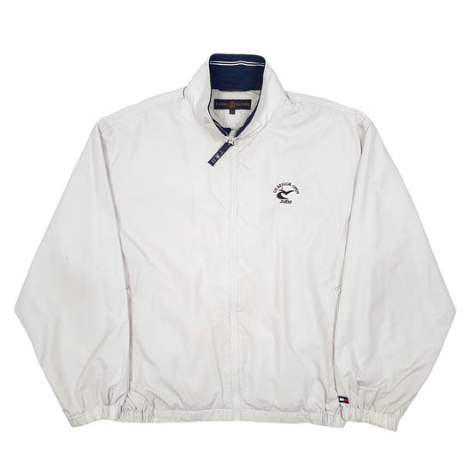 Mens Cream Tommy Hilfiger Vintage 2002 U.S Senior Open Golf Bomber Coat