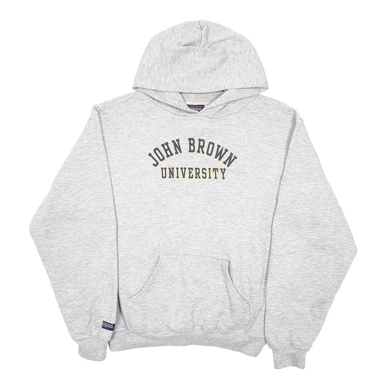 Mens Grey Jansport John Brown University USA Hoodie Jumper