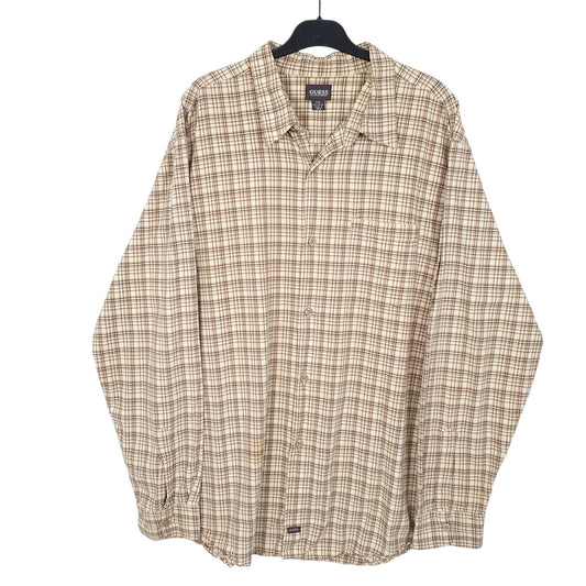 Mens Beige Guess Long Sleeve Shirt