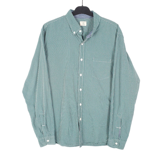 Mens Green J Crew Long Sleeve Shirt