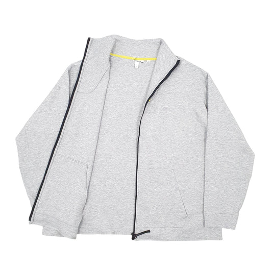 Mens Grey Lacoste Full Zip Jumper