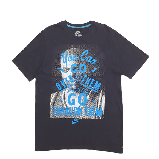 Mens Black Nike Spellout Short Sleeve T Shirt