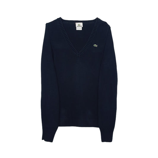 Womens Black Lacoste Crewneck Jumper