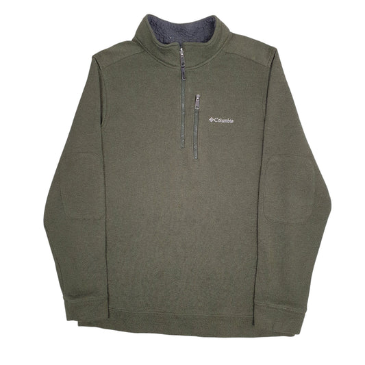 Mens Green Columbia Sportswear Company Quarter Zip Jumper