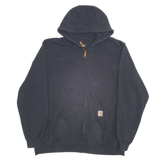 Mens Black Carhartt Full Zip Jumper