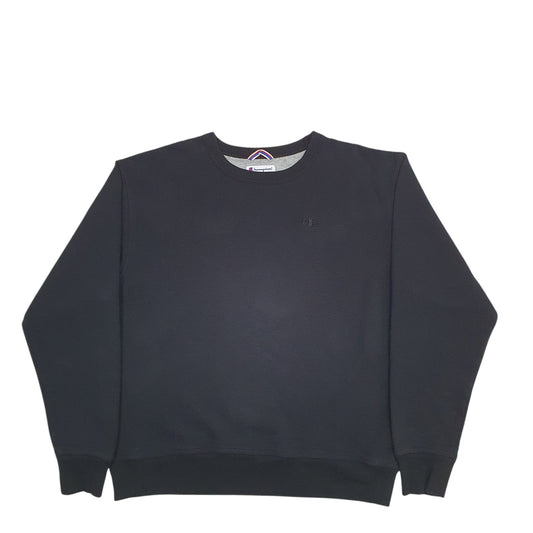 Mens Black Champion Crewneck Jumper