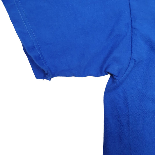 Mens Blue Puma Spellout Short Sleeve T Shirt