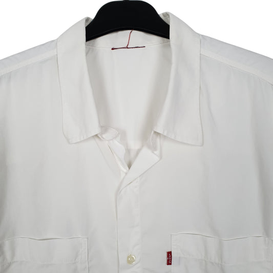 Mens White Levis Short Sleeve Shirt