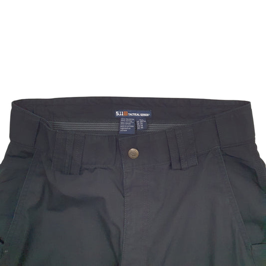 Mens Black 5.11 Tactical Cargo Trousers
