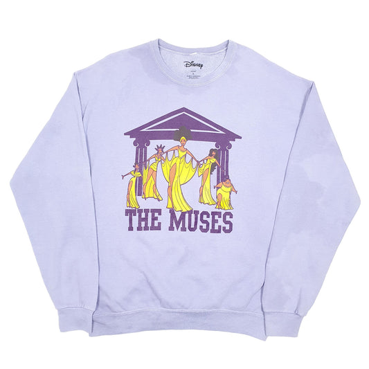 Womens Purple Disney Hercules The Muses Crewneck Jumper