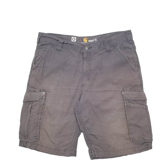 Mens Grey Carhartt Workwear Ripstop Cargo Shorts