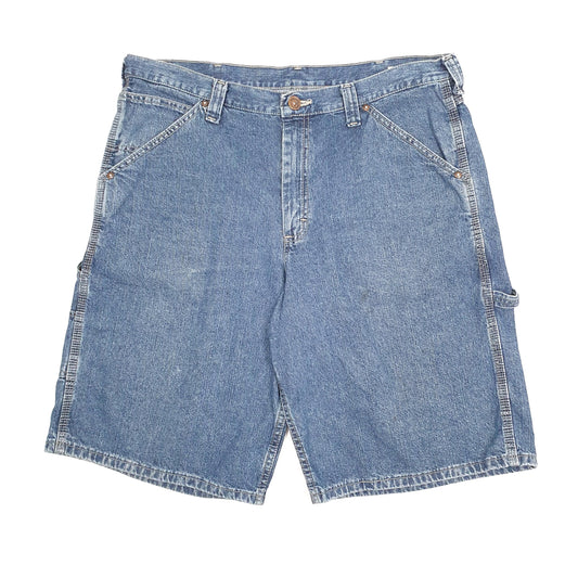Mens Blue Lee Dungarees Jorts Denim Shorts