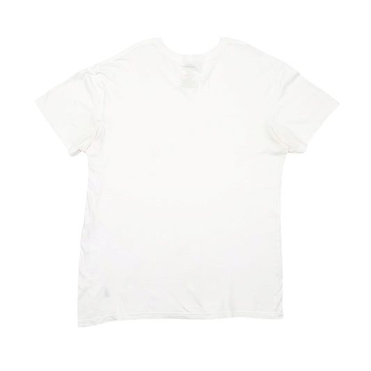 Mens White Polo Ralph Lauren V Neck Short Sleeve T Shirt