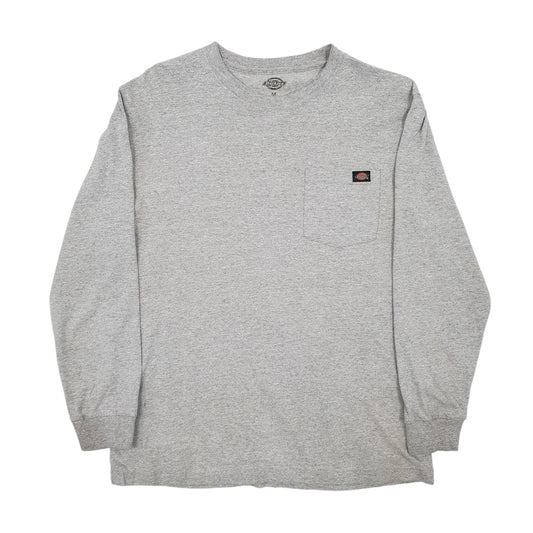 Mens Grey Dickies Long Sleeve T Shirt