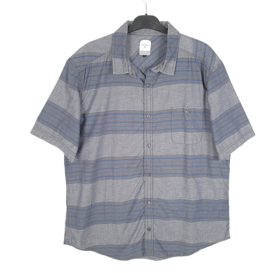 Mens Grey Burneside Short Sleeve Shirt