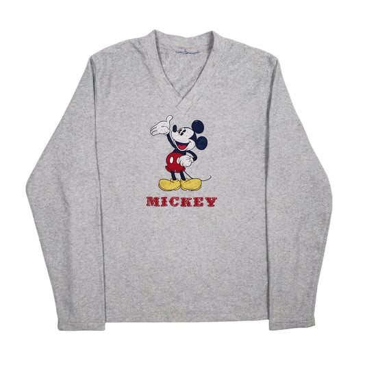 Womens Grey Disney V Neck Jumper