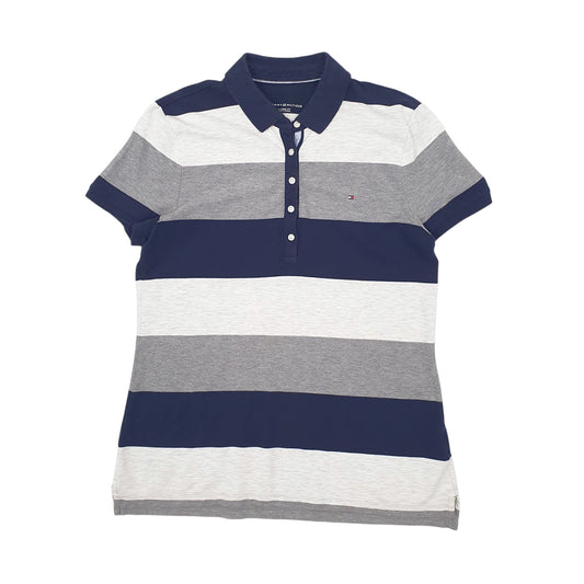 Womens Grey Tommy Hilfiger Short Sleeve Polo Shirt