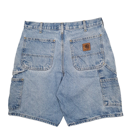 Mens Blue Carhartt Workwear Carpenter Shorts