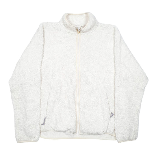 Womens Cream Champion Full Zip Jumper