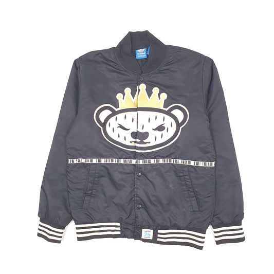 Mens Black Adidas NIGO Collab Stadium Coat
