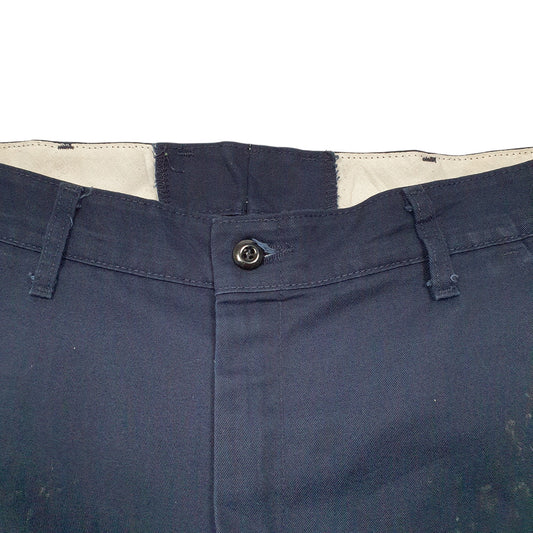 Mens Navy Red Kap Workwear Reflective Cargo Trousers