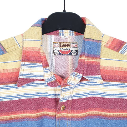 Mens Burgundy Lee Vintage Chamois Overshirt Shacket Long Sleeve Shirt