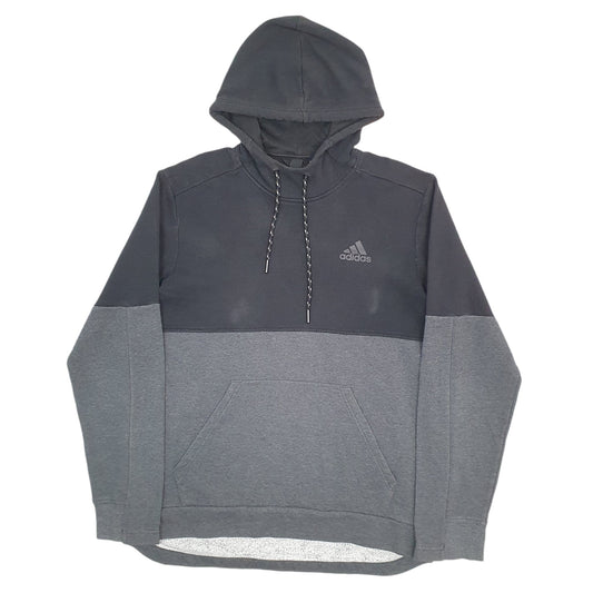 Mens Grey Adidas Hoodie Jumper