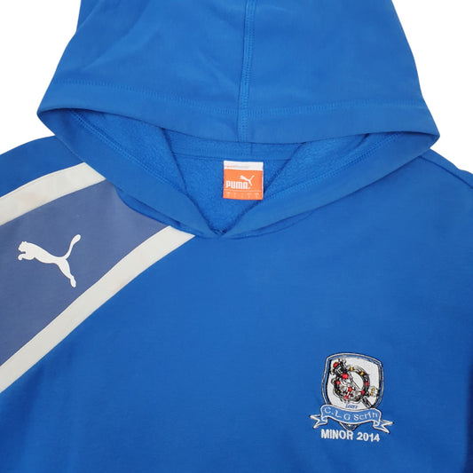 Mens Blue Puma Hoodie Jumper