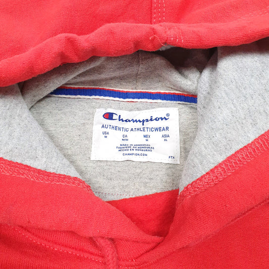 Mens Red Champion Hoodie Jumper