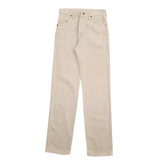Mens Beige Wrangler Casual JeansW28 L34