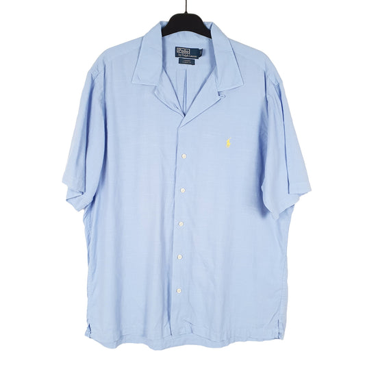 Mens Blue Polo Ralph Lauren Curham Blend Short Sleeve Shirt