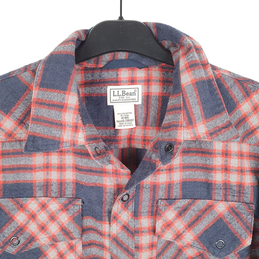 Mens Navy L.L.Bean Overshirt Shacket Long Sleeve Shirt