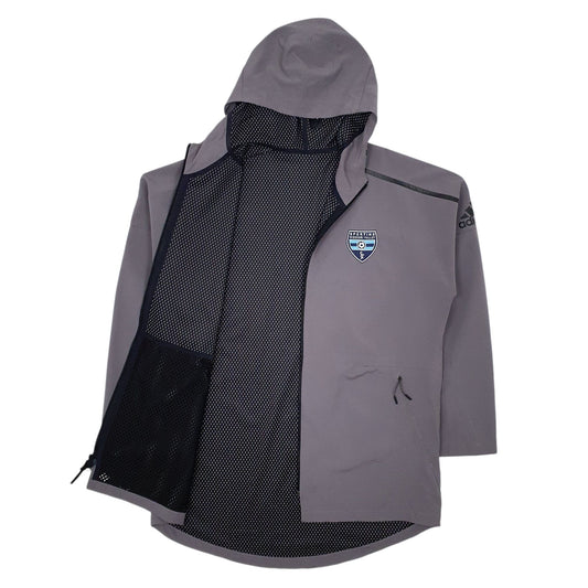 Mens Grey Adidas Sporting Missouri Valley Quarter Zip Coat