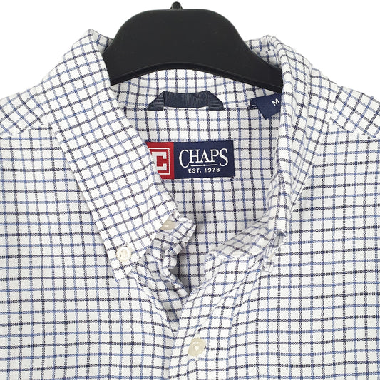 Mens White Chaps Long Sleeve Shirt