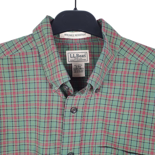 Mens Green L.L.Bean Long Sleeve Shirt