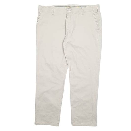 Mens Cream Lee Chino Trousers