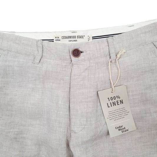 Mens Grey Cedarwood State Chino Shorts