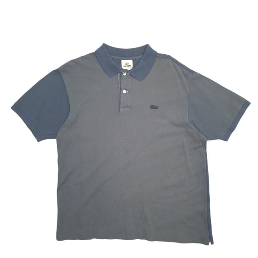 Mens Grey Lacoste Short Sleeve Polo Shirt