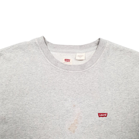 Mens Grey Levis Crewneck Jumper