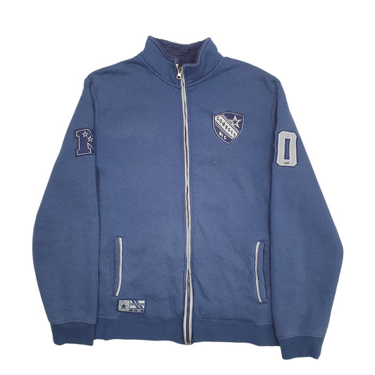 Mens Navy NFL Cowboys Dallas Football Full Zip Jumper