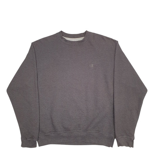 Mens Grey Champion Crewneck Jumper